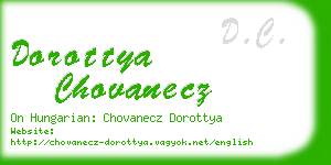 dorottya chovanecz business card